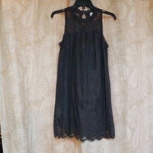 Little charcoal lace dress